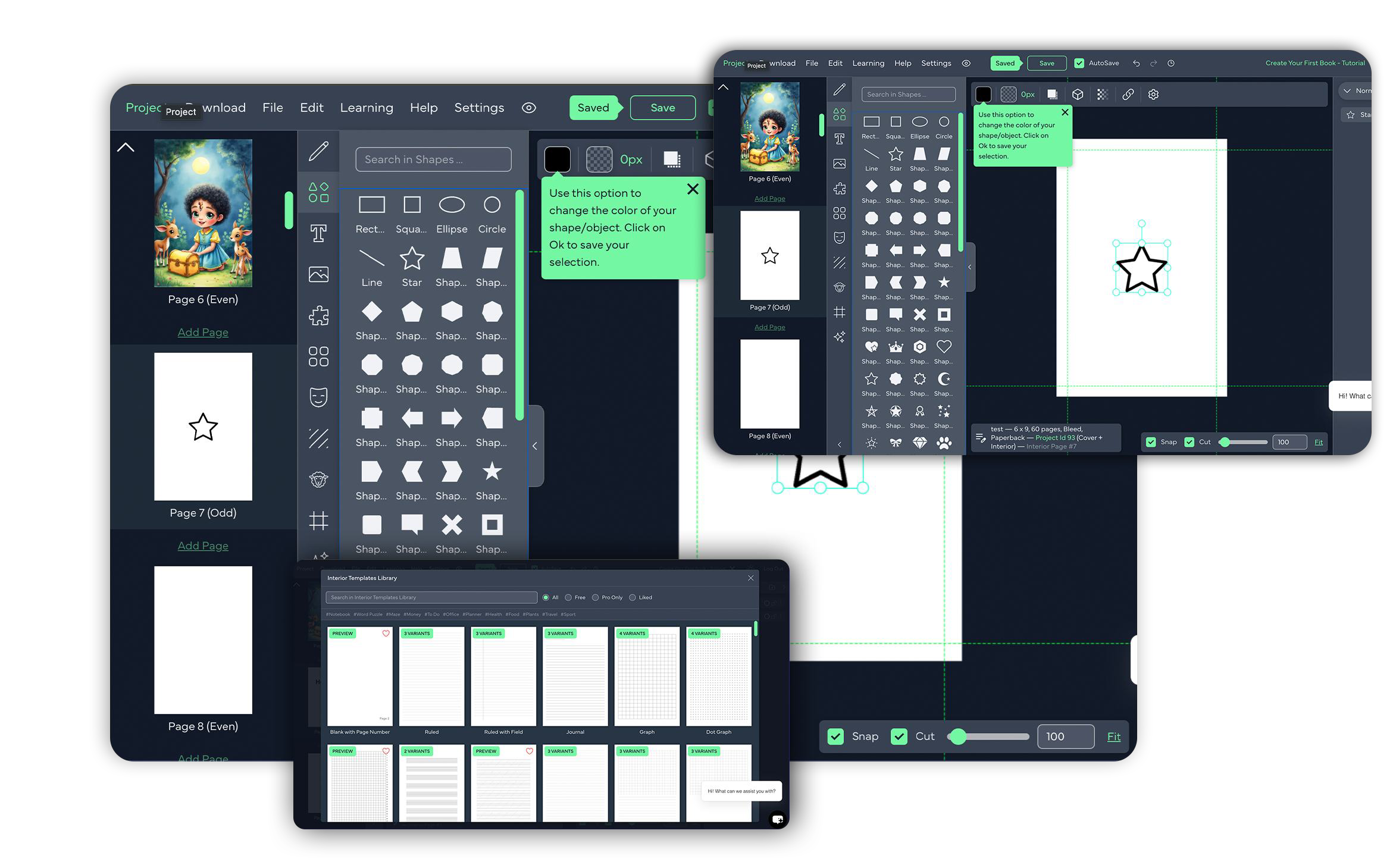 Book Bolt studio interface mockup